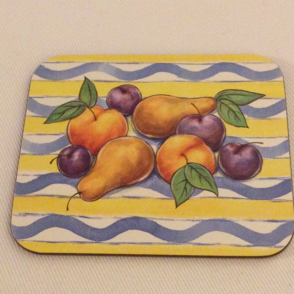 3/$10 | Jason Coasters 4 - Palermo - Fruit - Picture 7 of 11